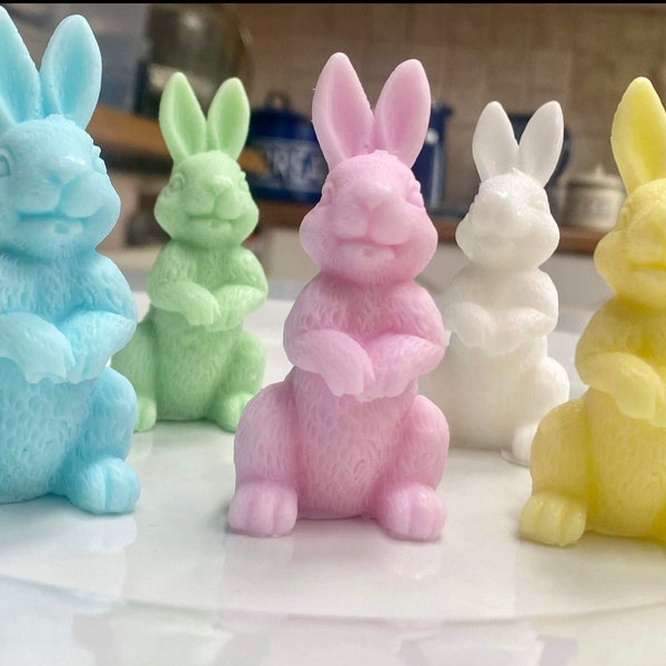 Bunny rabbit soap baby shower favours