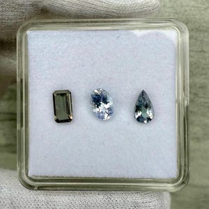 Unheated Tanzanite Gemstone Set, Loose Unheated Tanzanite Cut Gemstone Parcel, Jewelry Supplies Authentic Tanzanite Crystals