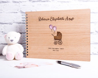 Personalised Baby Book, Baby Book, Baby Gift, Christening Gift, Baby Shower, Newborn Album, Baby Scrapbook, New Baby Gift, Baby Album, Baby