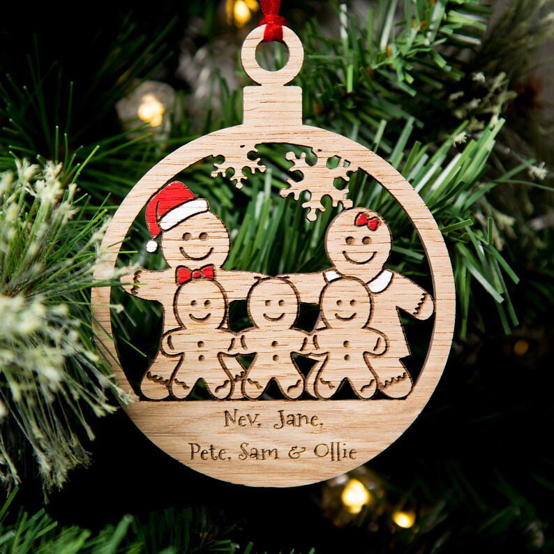 Christmas Decorations Personalised Christmas Bauble Wood  Etsy