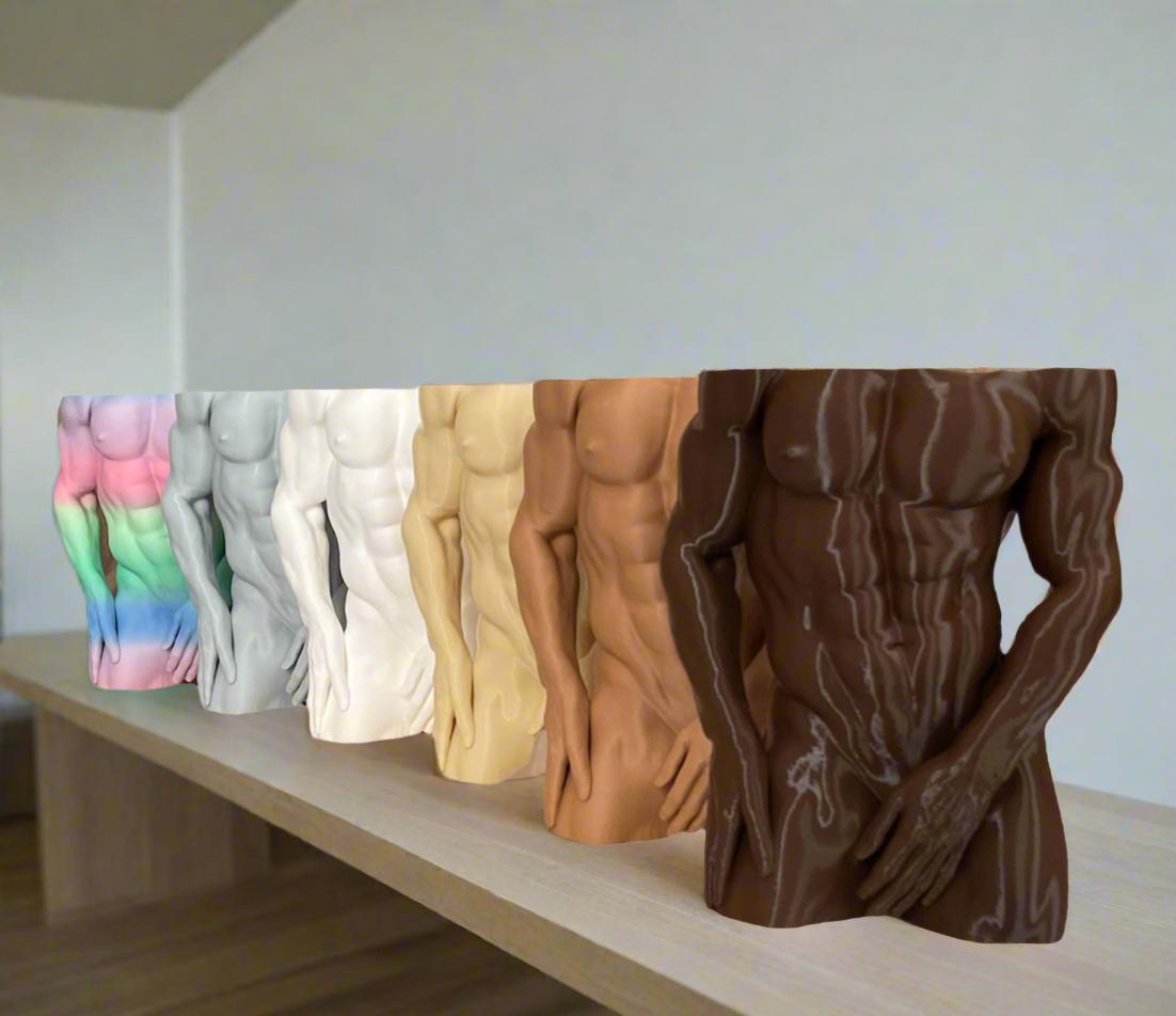 Adonis Torso Planter: 3D Printed Sculptural Home Decor - Etsy