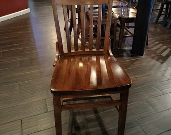 Schoolhouse Style Solid Wood Dining Chair