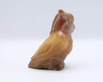 Imperial Glass Owl Figurine - Vintage Imperial Glass - Vintage Owl Figurine - Halloween Decor - Cottagecore - Vintage Slag Glass