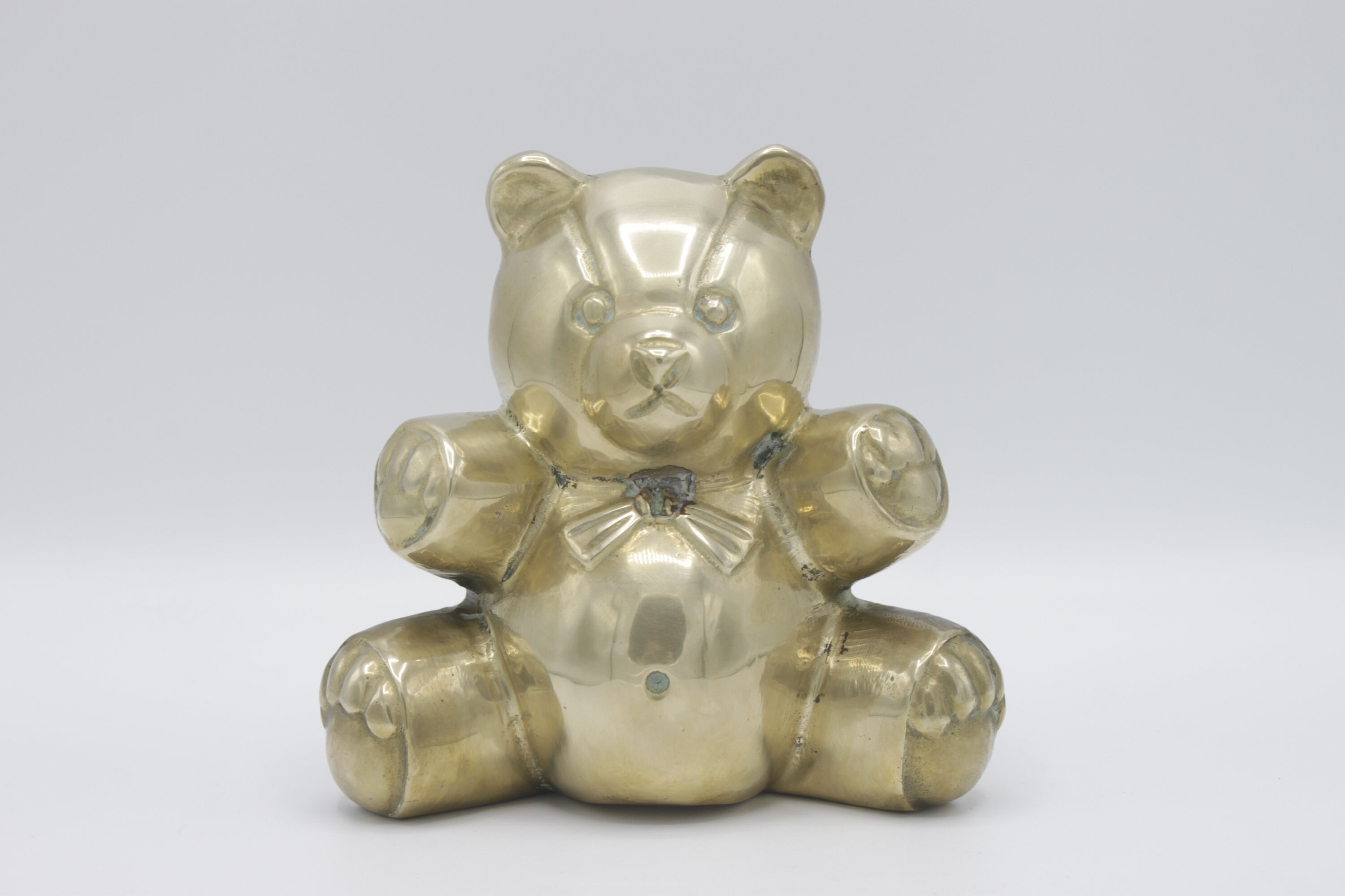 Vintage Brass Teddy Bear Brass Bear Vintage Bear Bear Etsy