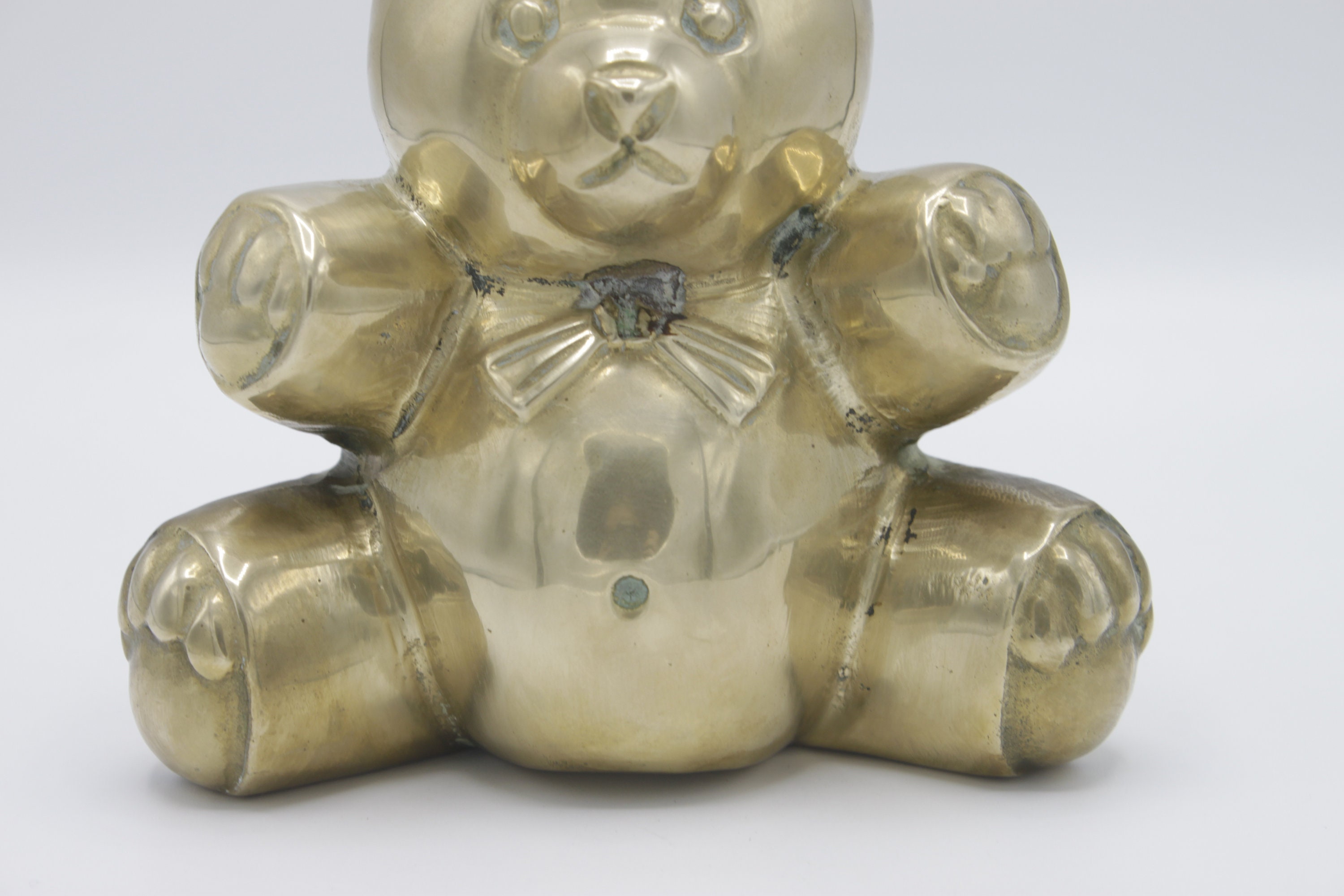 Vintage Brass Teddy Bear Brass Bear Vintage Bear Bear Etsy