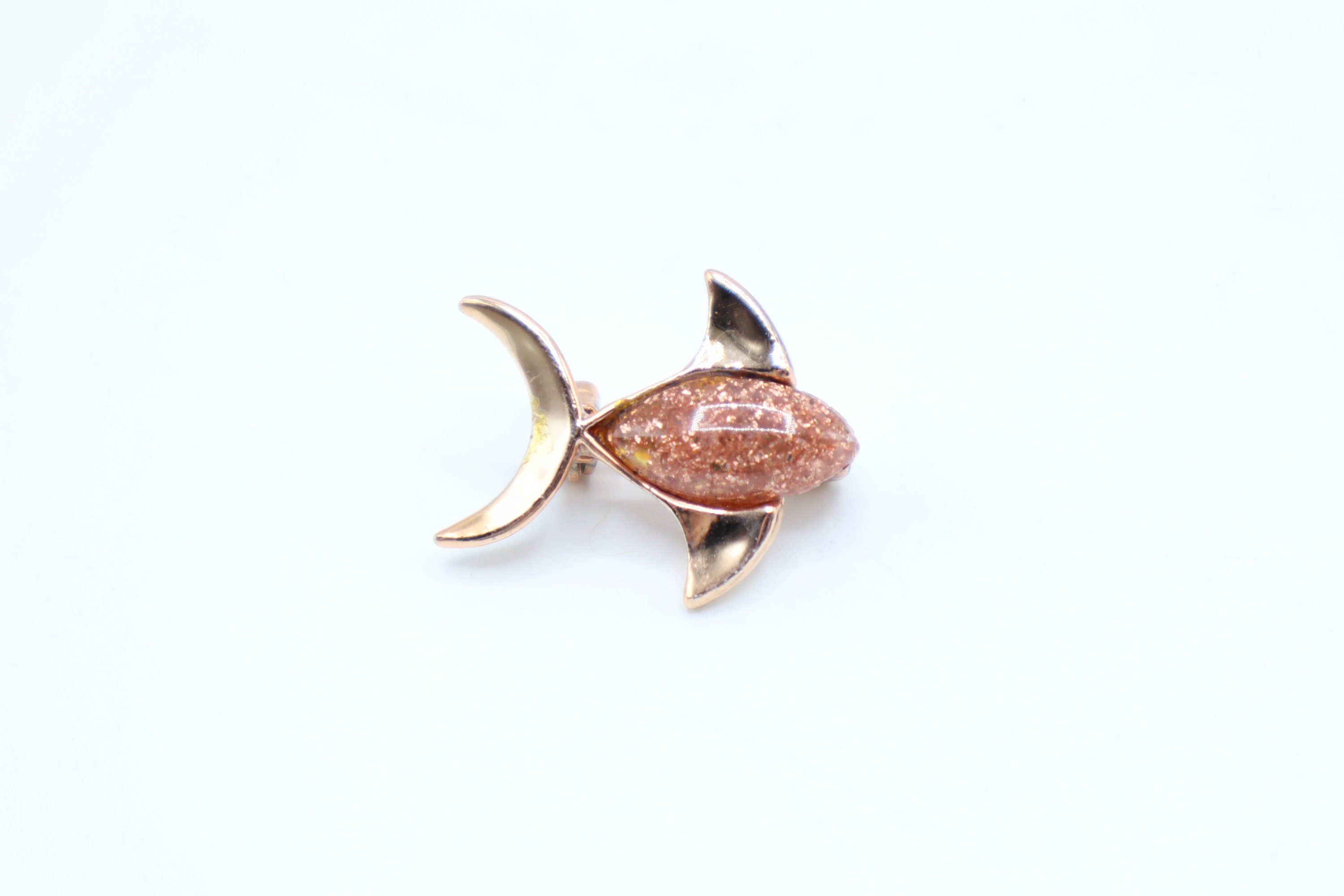 Tiny Rose Gold Tone Pink Fish Pin Vintage Fish Pin - Etsy