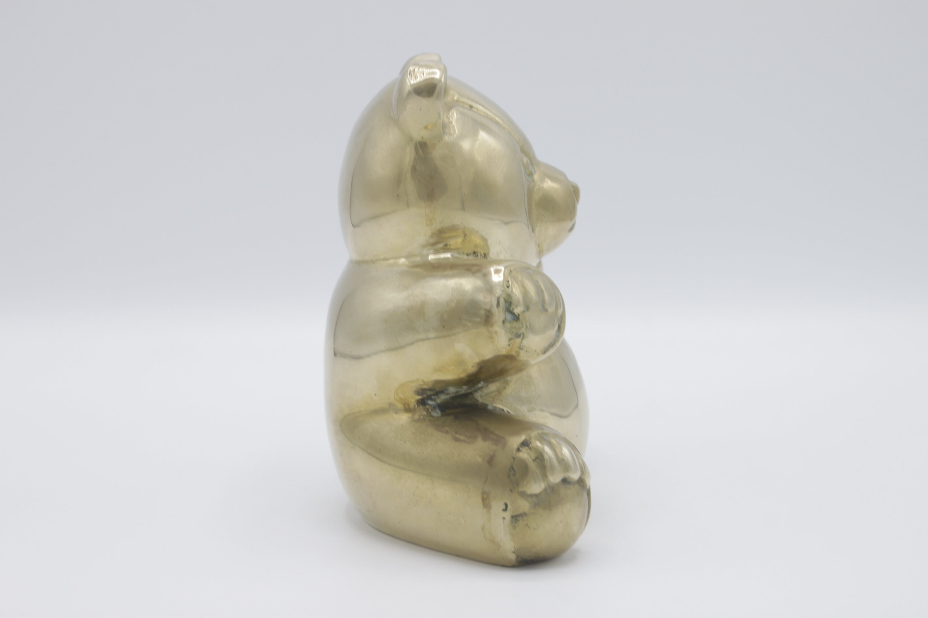 Vintage Brass Teddy Bear Brass Bear Vintage Bear Bear Etsy