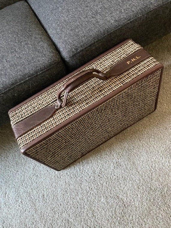 Hartman Luggage 24x18x7 Tweed & Belting Leather Vintage Travel Suitcase -  Waterfront Online