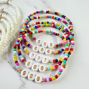 Angel Numbers Beaded Bracelets, Angel Numbers Jewelry