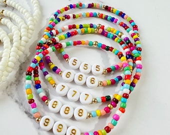 Custom angel number bracelet, personalized bracelet, spiritual lucky jewelry, lucky number, angel numbers, custom jewelry, gift for her