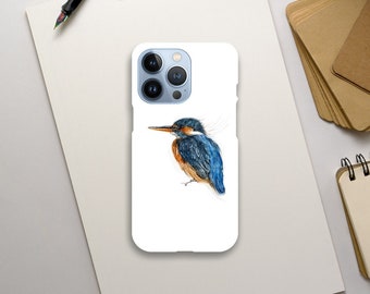 Kingfisher Bird Print Limited-Edition Phone Case for iPhone 15 | 14 | 13 | Custom Bird Design | Unique Nature-Inspired iPhone Case