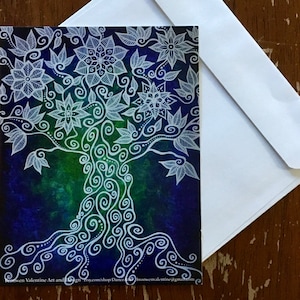 Tree of Life- blank cards with envelopes- from the original painting &quot;Mother Earth Spirit&quot; by Bronwen Valentine