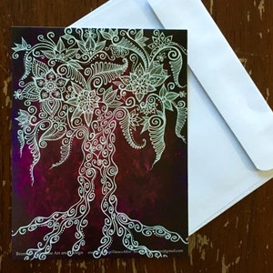 Tree of Life- blank cards with envelopes- from the original painting &quot;Heart of the Willow&quot; by Bronwen Valentine