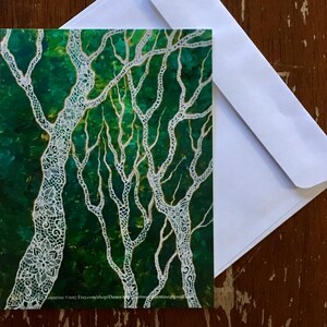Spirit Trees - blank cards with envelopes- from the original painting &quot;Spring Awakening&quot; by Bronwen Valentine