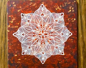 Art Magnet - Genesis Mandala Painting by Bronwen Valentine