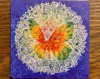 Art Magnet - Butterfly Spirit Painting by Bronwen Valentine