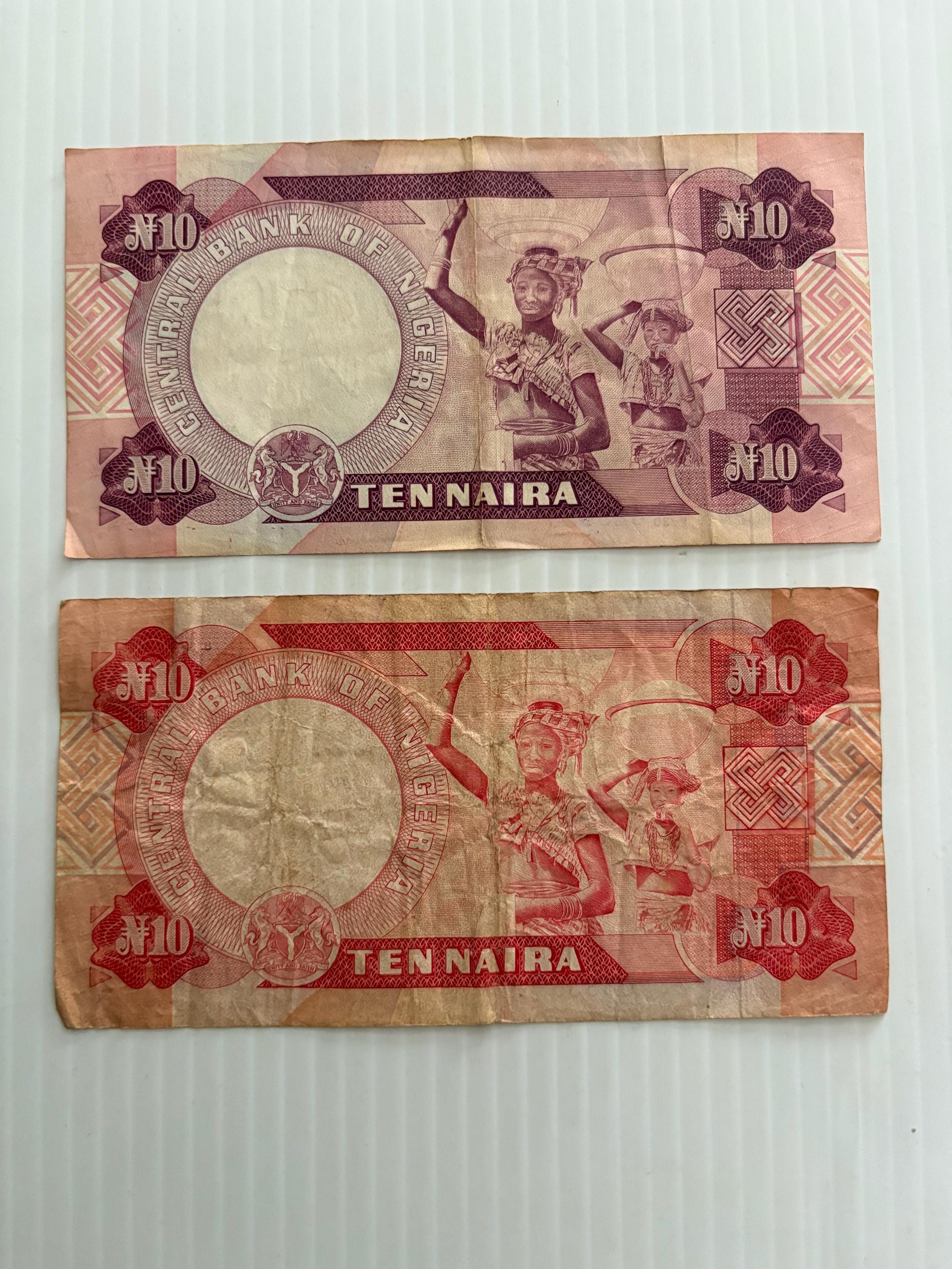 ナイジェリア ヴィンテージ紙幣 4枚セット 200、100、10 ナイラ - Etsy