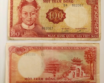 Vietnam (Sur) 100 dongs 1960 General, Templo