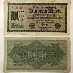 1922 German Marks - Etsy