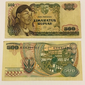 Indonesien 500 Rupiah 1968 Verzierte Designs, Fabrik