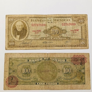 Mexico 100 pesos adelaar uit de jaren 70