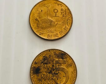 在日米軍軍票&韓国大特年1970年10ウォン赤銅銭&ケネディ1/2ドル硬貨 在日米軍軍票&韓国大特年1970年10ウォン赤銅銭&ケネディ1/2ドル硬貨 在