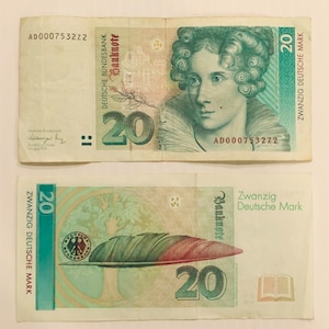 Germany 20 Marks 1980s-1990s Currency/Banknote Colorful Pre-Euro