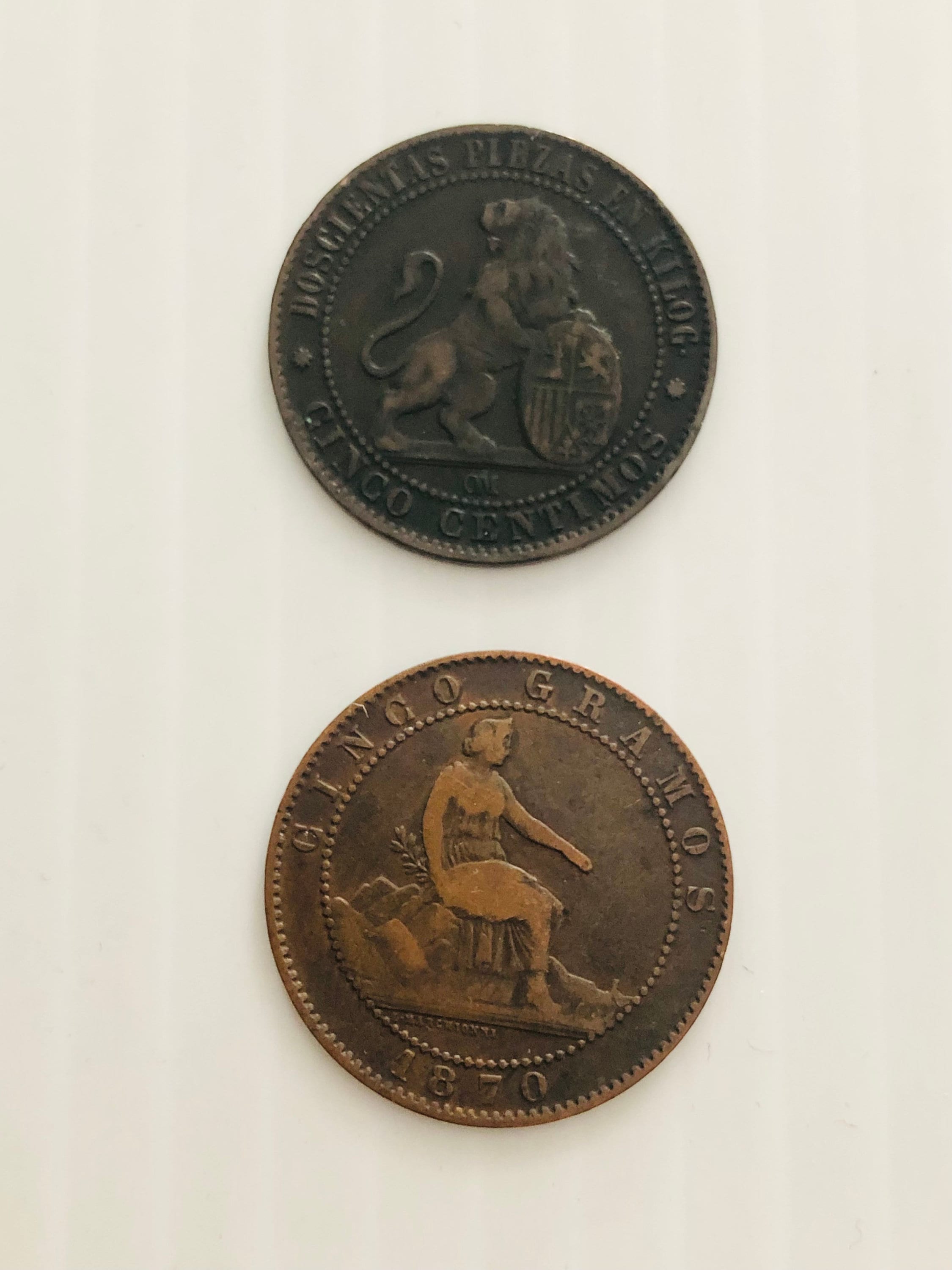 NGC XF40』スペイン臨時政府5ペセタ銀貨(1870年) 2ペセタ銀貨21枚