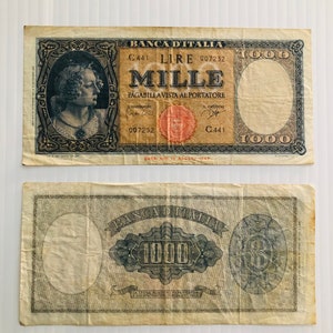 Italy 1000 Lire 1940s-1950s Woman