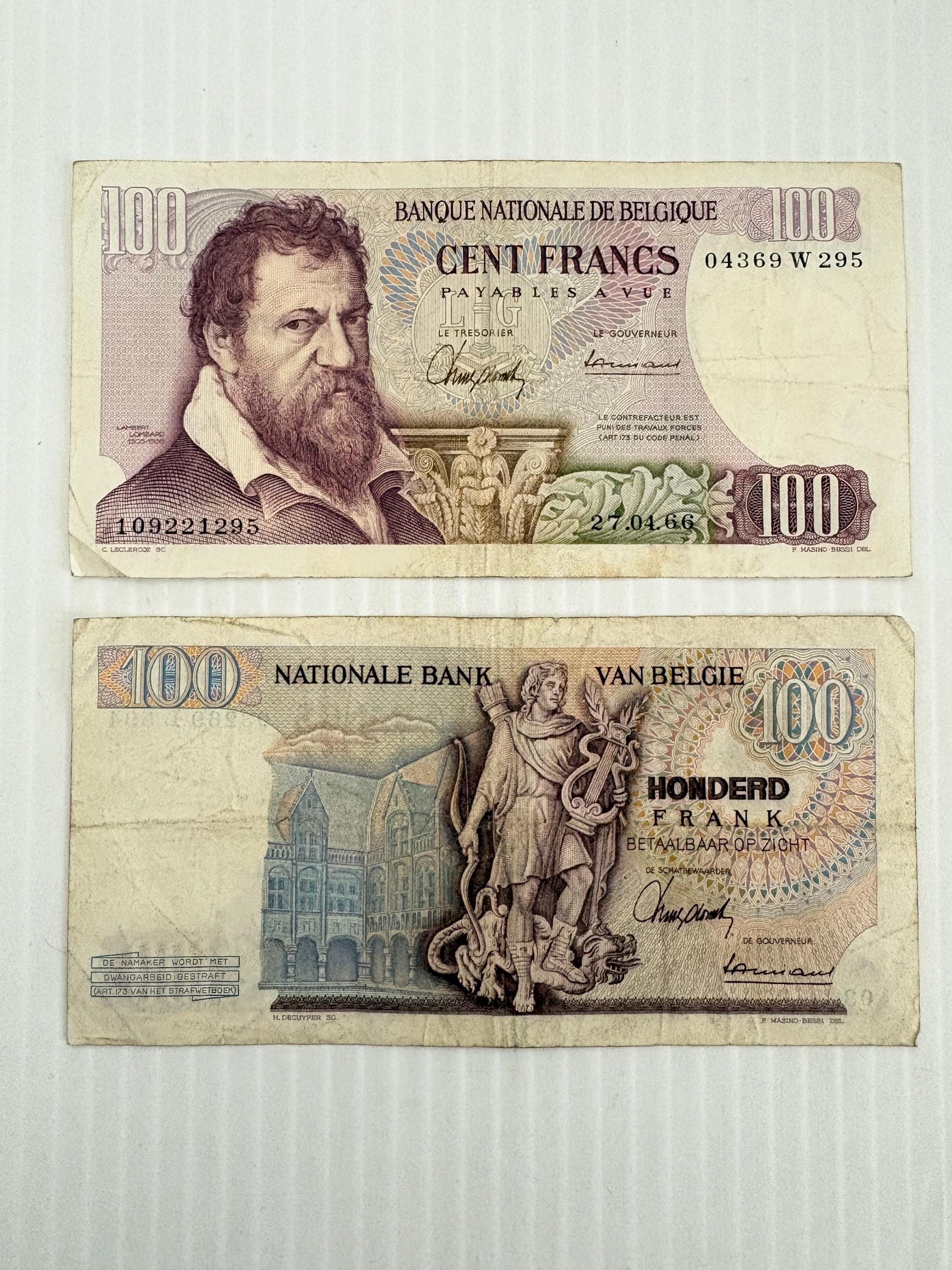 Belgium 100 Francs - Etsy