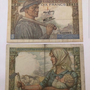 Frankreich 10 Francs 1942-1950 Weltkrieg 2