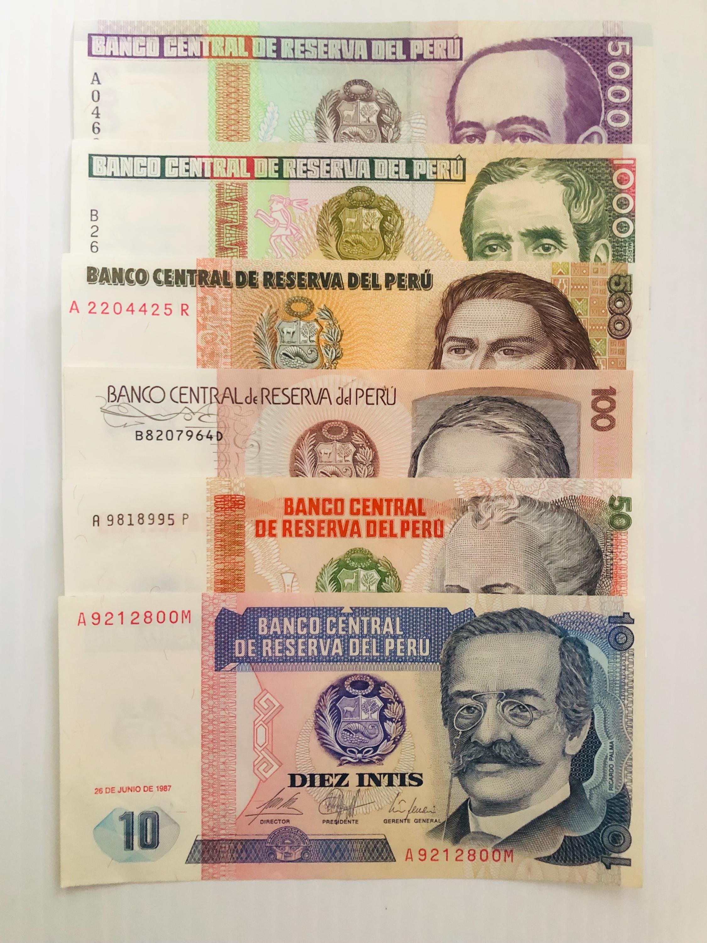 Peru 100 intis money - Etsy 日本
