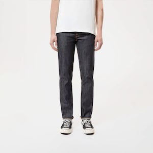 Shinjuku - Slim Straight - Low Waist - Organic Japanese Selvedge Denim Jeans - Copper Button Fly - Kaihara Denim Mill - The Jean Maker