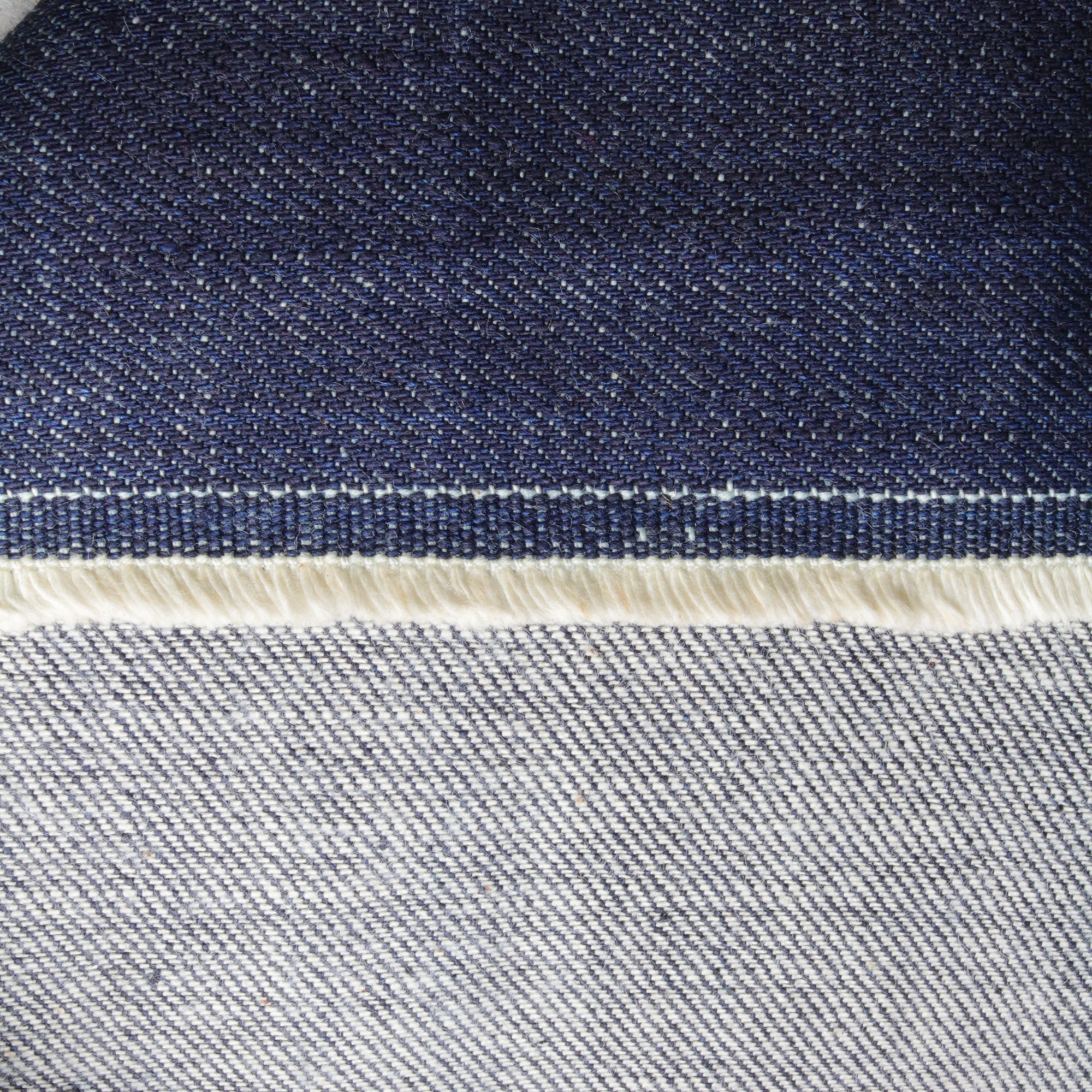 14 Oz Indigo Blue Washed Upholstery Denim Fabric