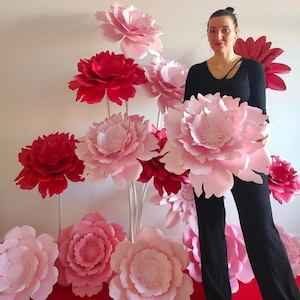 Kit creativo pronto da montare fiori giganti articoli per feste decorazioni di compleanno decorazioni per feste fondali decorazioni con fiori di carta