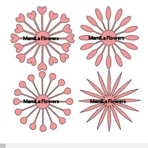 4 SVG / PNG Paper Flowers Centers.Flat Paper Flowers Centers. Svg Flowers Centers. Svg Paper Flowers Centers. Flat Flowers Centers