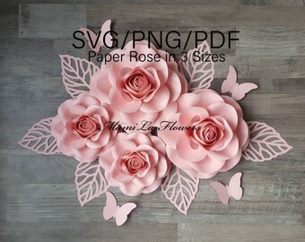 Download Paper Flower Templates Pdf Svg Png By Mamilaflowers On Etsy