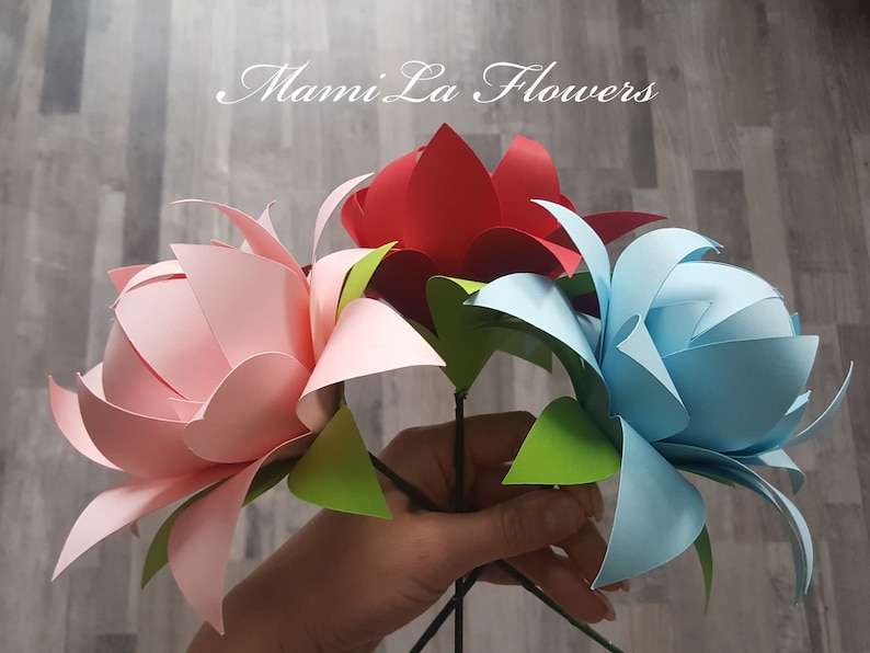 svg lotus paper flower template 60 cutting machines paper