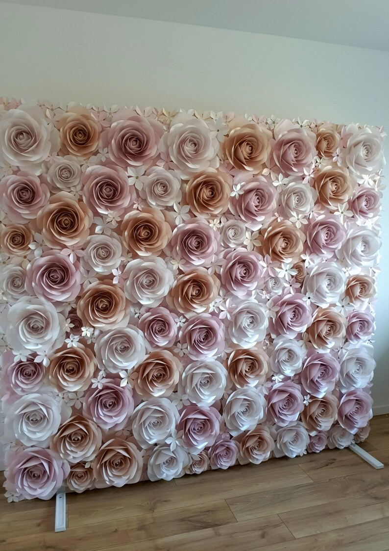 PDF 5 Sizes Rose Paper Flower Template Pdf Flower Template - Etsy