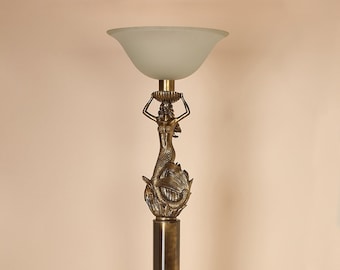 Mermaid Torchiere Floor Lamp