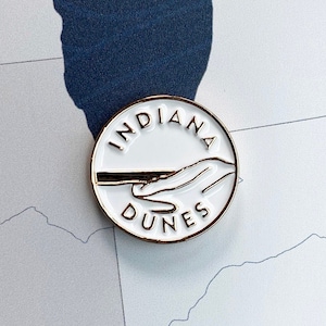 Indiana Dunes NP Enamel Magnet- Collectible Token for the National Park Explorer&#39;s Map