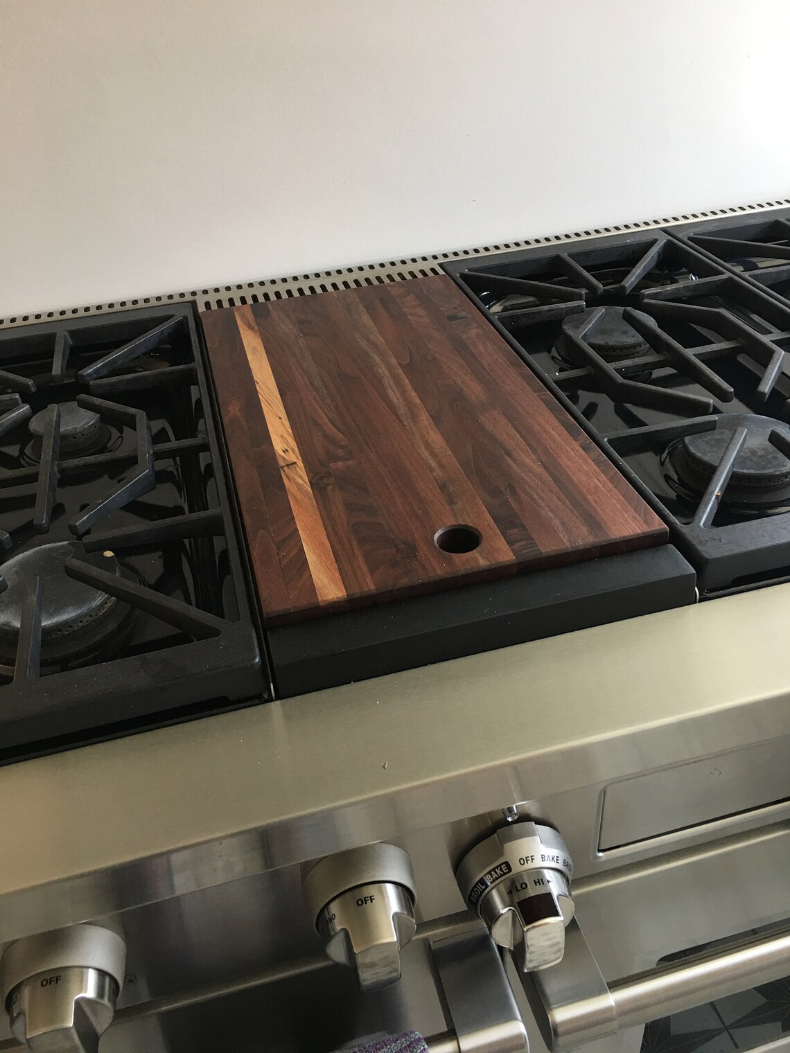Miele Griddle Cover and Cutting Board in edge grain Black Etsy