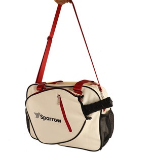 Pickleball Bag retro canvas duffle bag for Men & Women with paddle cover-vintage inspired sports bag design image 6