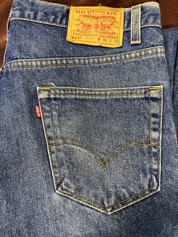 1999 517 Levis Denim Jeans 36 x 28 bootcut great … - image 3