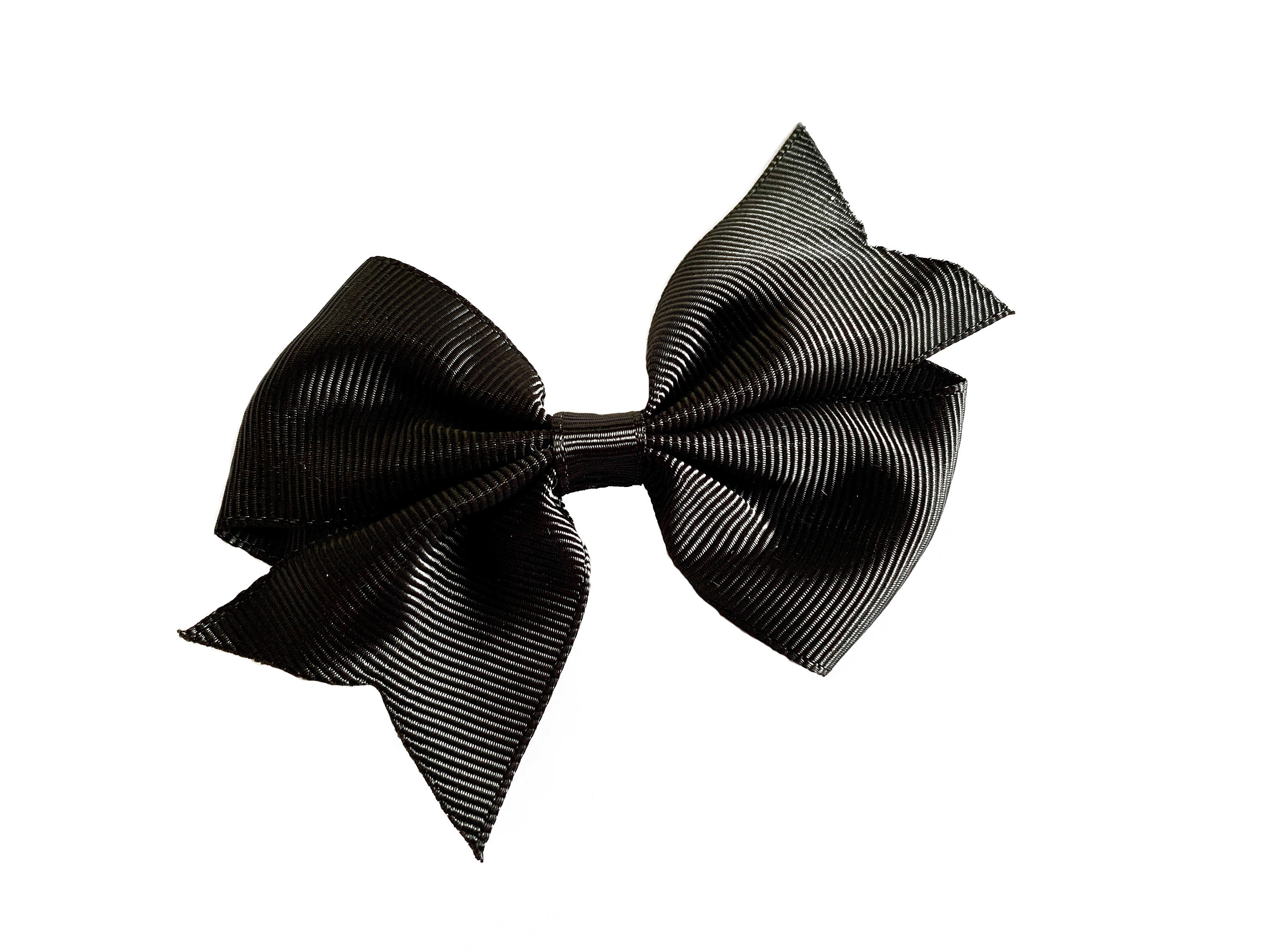 Black Bow 4 Inch Grosgrain bow Bow clip Verwisselbare Bow Etsy