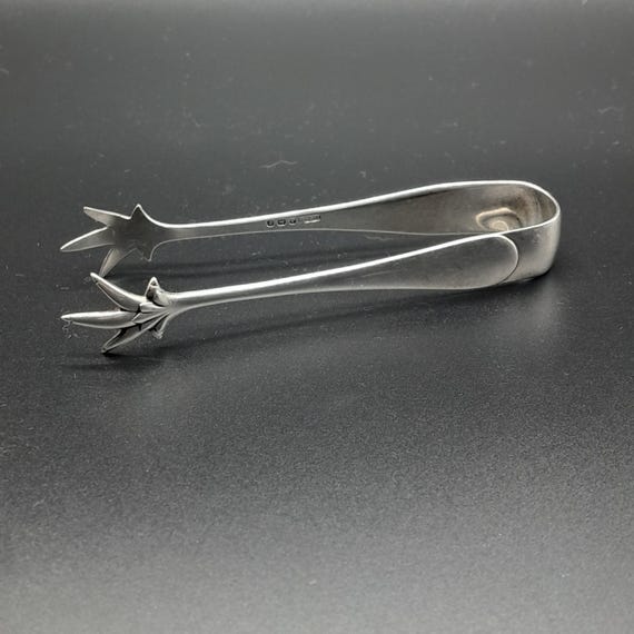 アンティーク スターリング シルバー シュガー トング、1924 年 - Etsy