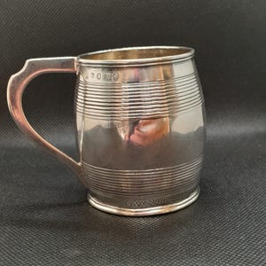 Antique Sterling Silver Barrel Shaped cup, 1802