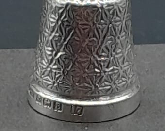 Vintage Sterling Silver Thimble 1926