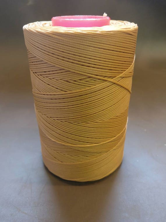 Colonial Tan Ritza 25 Waxed Tiger Thread, 1mm for Leather by Julius Koch 