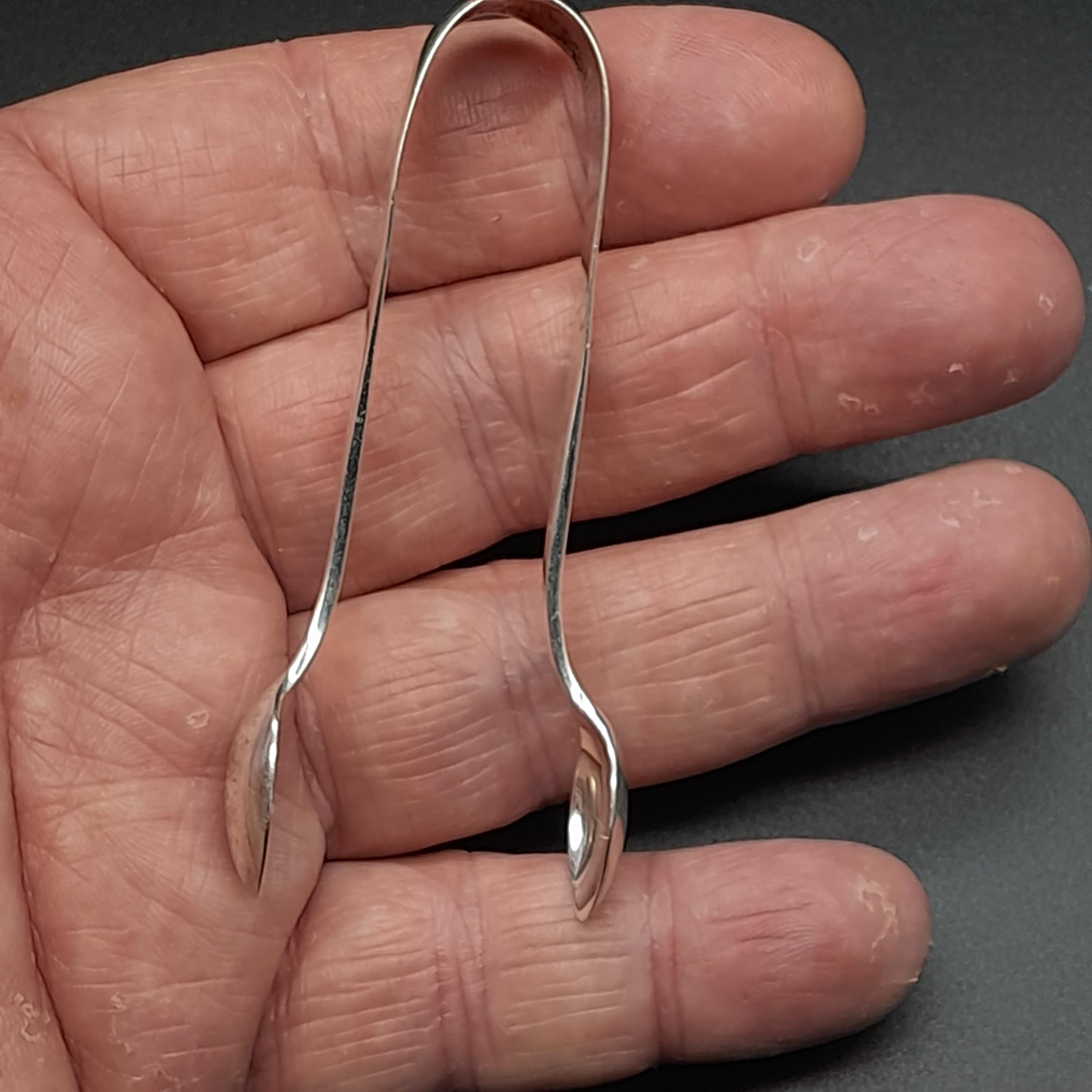 アンティーク スターリング シルバー シュガー トング、1898 年 - Etsy